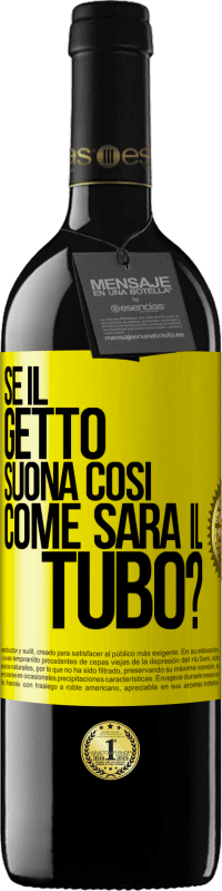 Spedizione Gratuita | Vino rosso Edizione RED MBE Riserva Se il getto suona così, come sarà il tubo? Etichetta Gialla. Etichetta personalizzabile Riserva 12 Mesi Raccogliere 2014 Tempranillo