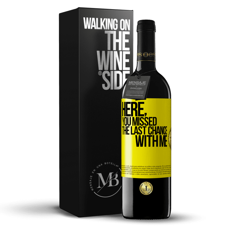39,95 € Free Shipping | Red Wine RED Edition MBE Reserve Here, you missed the last chance with me Yellow Label. Customizable label Reserve 12 Months Harvest 2016 Tempranillo