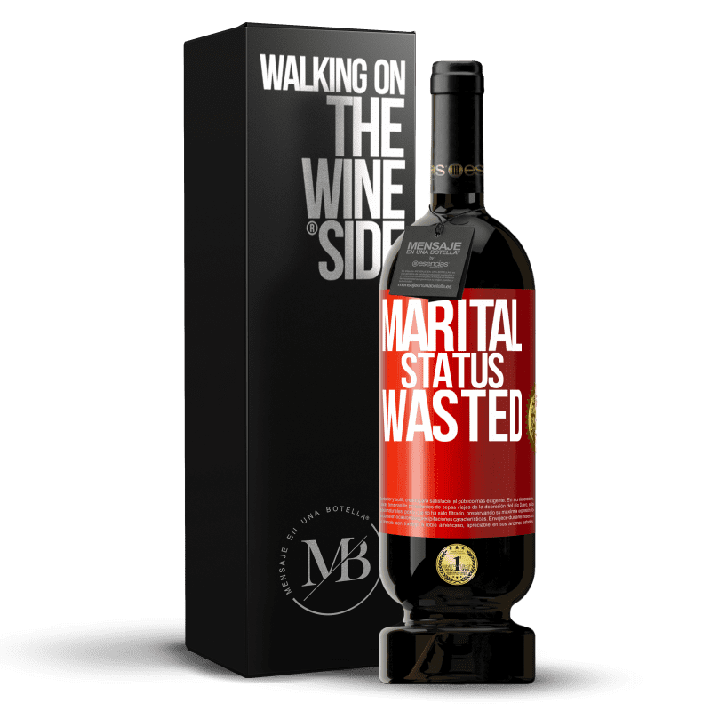 49,95 € Free Shipping | Red Wine Premium Edition MBS® Reserve Marital status: wasted Red Label. Customizable label Reserve 12 Months Harvest 2015 Tempranillo