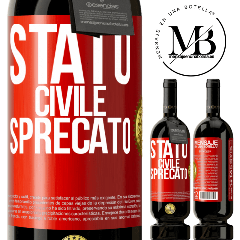 49,95 € Spedizione Gratuita | Vino rosso Edizione Premium MBS® Riserva Stato civile: sprecato Etichetta Rossa. Etichetta personalizzabile Riserva 12 Mesi Raccogliere 2014 Tempranillo