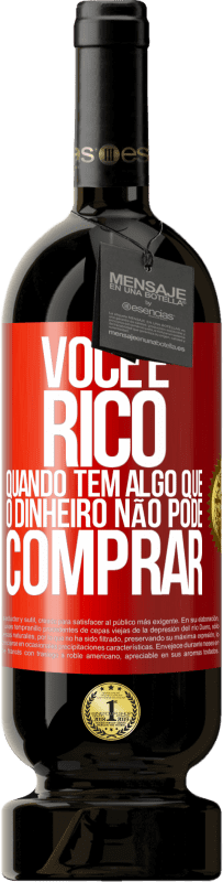 49,95 € | Vinho tinto Edição Premium MBS® Reserva Você é rico quando tem algo que o dinheiro não pode comprar Etiqueta Vermelha. Etiqueta personalizável Reserva 12 Meses Colheita 2015 Tempranillo