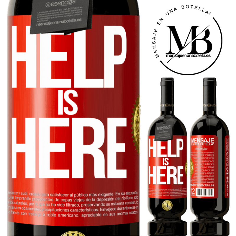 49,95 € Free Shipping | Red Wine Premium Edition MBS® Reserve Help is Here Red Label. Customizable label Reserve 12 Months Harvest 2015 Tempranillo