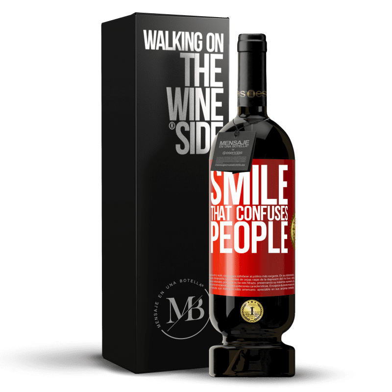 29,95 € Free Shipping | Red Wine Premium Edition MBS® Reserva Smile, that confuses people Red Label. Customizable label Reserva 12 Months Harvest 2014 Tempranillo