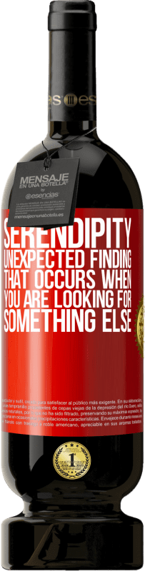 49,95 € Free Shipping | Red Wine Premium Edition MBS® Reserve Serendipity Unexpected finding that occurs when you are looking for something else Red Label. Customizable label Reserve 12 Months Harvest 2016 Tempranillo