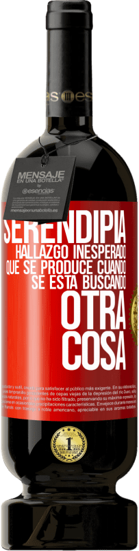 49,95 € Envío gratis | Vino Tinto Edición Premium MBS® Reserva Serendipia. Hallazgo inesperado que se produce cuando se está buscando otra cosa Etiqueta Roja. Etiqueta personalizable Reserva 12 Meses Cosecha 2016 Tempranillo