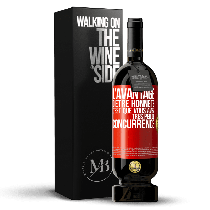 49,95 € Envoi gratuit | Vin rouge Édition Premium MBS® Réserve L'avantage d'être honnête c'est que vous avez très peu de concurrence Étiquette Rouge. Étiquette personnalisable Réserve 12 Mois Récolte 2015 Tempranillo