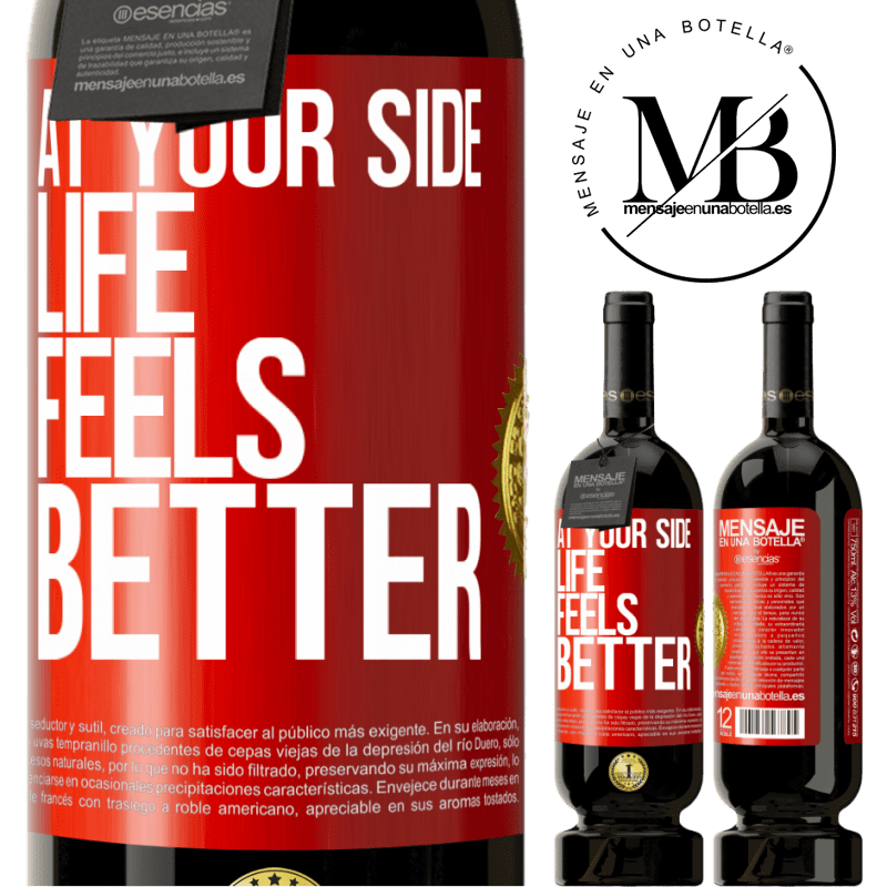 49,95 € Free Shipping | Red Wine Premium Edition MBS® Reserve At your side life feels better Red Label. Customizable label Reserve 12 Months Harvest 2014 Tempranillo