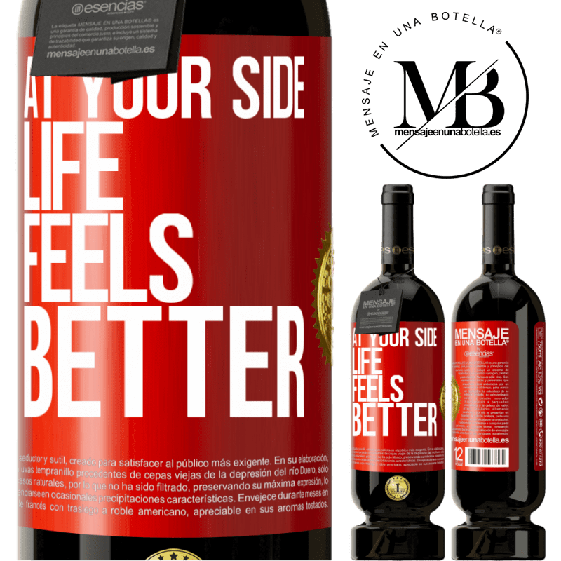 49,95 € Free Shipping | Red Wine Premium Edition MBS® Reserve At your side life feels better Red Label. Customizable label Reserve 12 Months Harvest 2016 Tempranillo