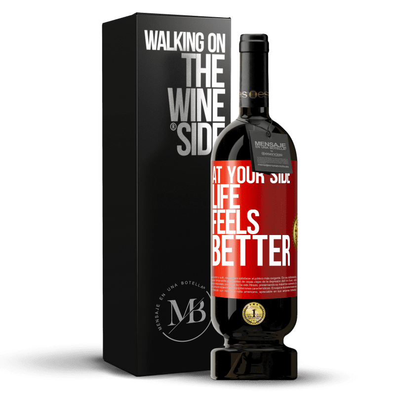 49,95 € Free Shipping | Red Wine Premium Edition MBS® Reserve At your side life feels better Red Label. Customizable label Reserve 12 Months Harvest 2015 Tempranillo