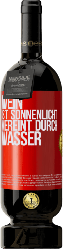 49,95 € | Rotwein Premium Ausgabe MBS® Reserve Wein ist Sonnenlicht, vereint durch Wasser Rote Markierung. Anpassbares Etikett Reserve 12 Monate Ernte 2016 Tempranillo