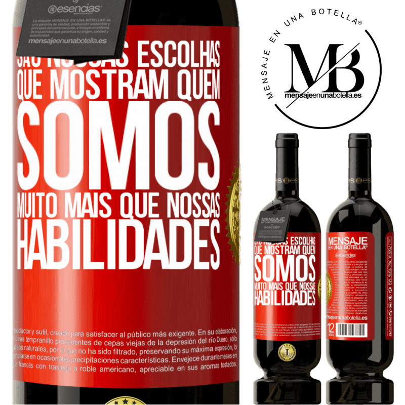 49,95 € Envio grátis | Vinho tinto Edição Premium MBS® Reserva São nossas escolhas que mostram quem somos, muito mais que nossas habilidades Etiqueta Vermelha. Etiqueta personalizável Reserva 12 Meses Colheita 2014 Tempranillo