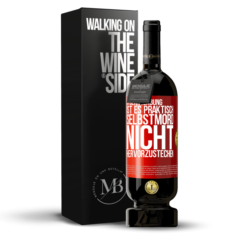 49,95 € Kostenloser Versand | Rotwein Premium Ausgabe MBS® Reserve In der Werbung ist es praktisch Selbstmord, nicht hervorzustechen Rote Markierung. Anpassbares Etikett Reserve 12 Monate Ernte 2015 Tempranillo