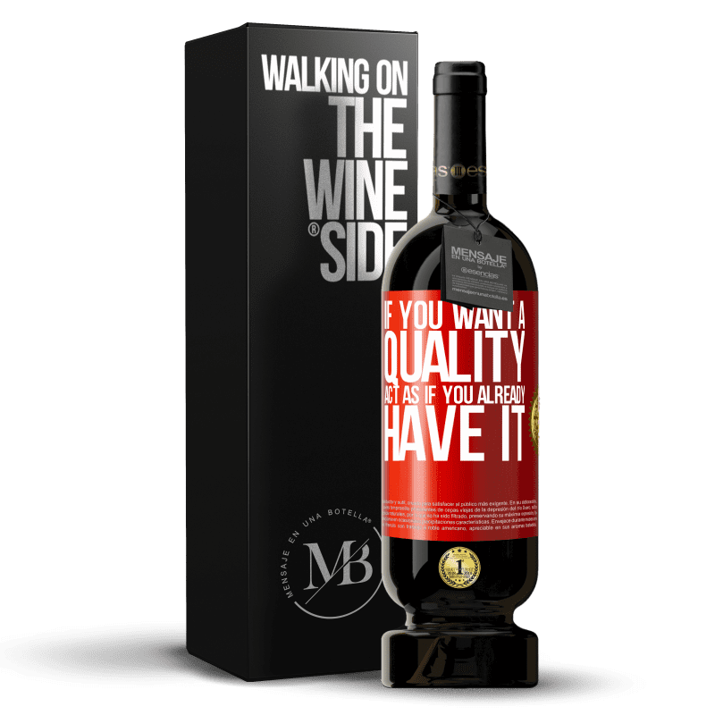 49,95 € Free Shipping | Red Wine Premium Edition MBS® Reserve If you want a quality, act as if you already had it Red Label. Customizable label Reserve 12 Months Harvest 2014 Tempranillo