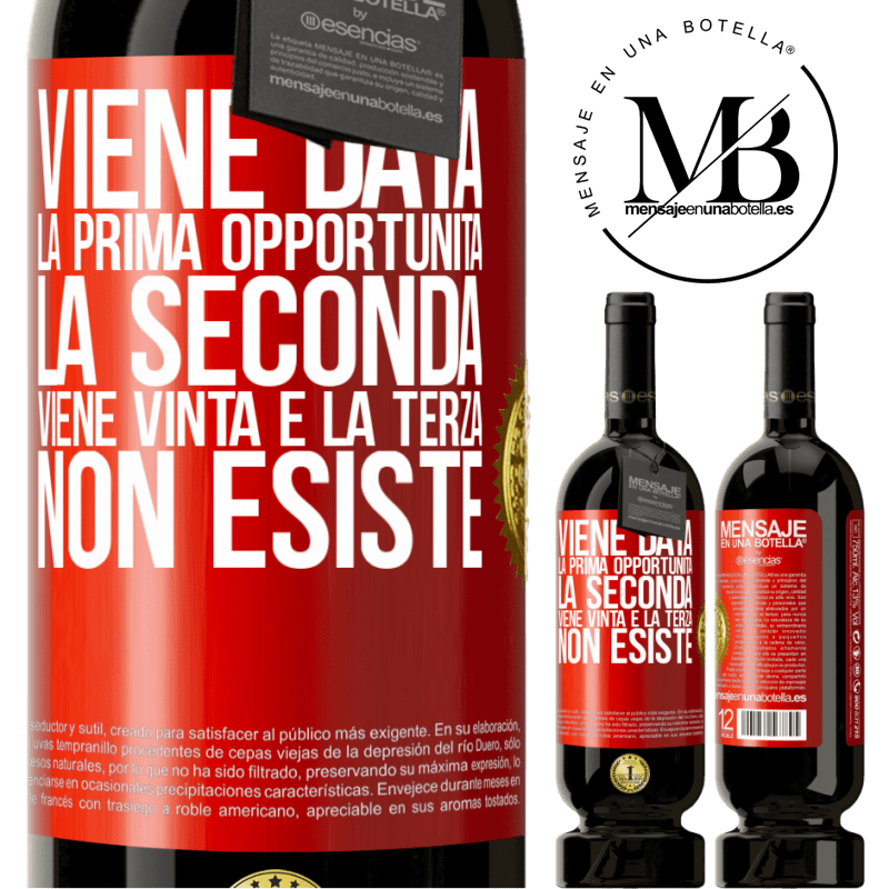 49,95 € Spedizione Gratuita | Vino rosso Edizione Premium MBS® Riserva Viene data la prima opportunità, la seconda viene vinta e la terza non esiste Etichetta Rossa. Etichetta personalizzabile Riserva 12 Mesi Raccogliere 2014 Tempranillo