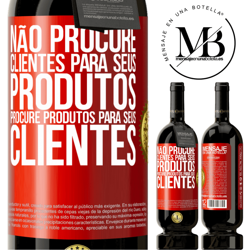 49,95 € Envio grátis | Vinho tinto Edição Premium MBS® Reserva Não procure clientes para seus produtos, procure produtos para seus clientes Etiqueta Vermelha. Etiqueta personalizável Reserva 12 Meses Colheita 2016 Tempranillo