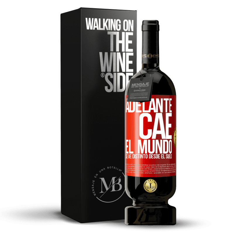 39,95 € Envoi gratuit | Vin rouge Édition Premium MBS® Reserva Avant. Chutes. Le monde est différent du sol Étiquette Rouge. Étiquette personnalisable Reserva 12 Mois Récolte 2015 Tempranillo