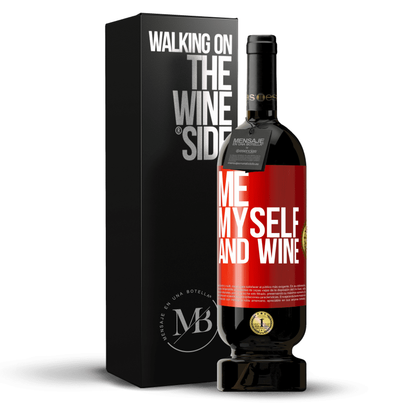 49,95 € 送料無料 | 赤ワイン プレミアム版 MBS® 予約する Me, myself and wine 赤いタグ. カスタマイズ可能なラベル 予約する 12 月 収穫 2015 Tempranillo