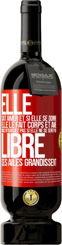 39,95 € Envoi gratuit | Vin rouge Édition Premium MBS® Reserva Il sait aimer, et s'il se donne, il le fait corps et âme. Mais n'oubliez pas, si vous ne vous sentez pas libre, vos ailes Étiquette Rouge. Étiquette personnalisable Reserva 12 Mois Récolte 2015 Tempranillo
