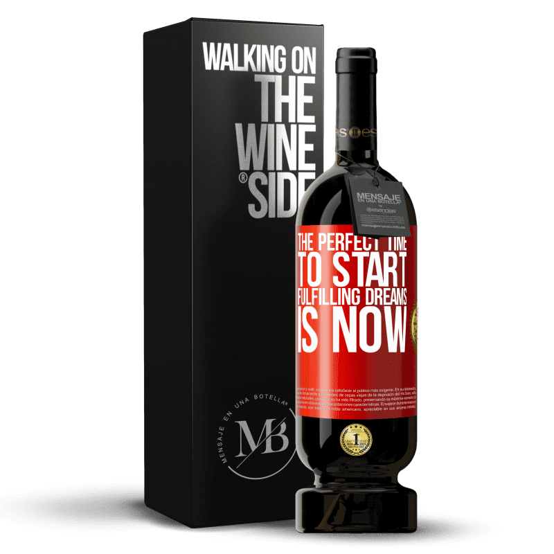 49,95 € Free Shipping | Red Wine Premium Edition MBS® Reserve The perfect time to start fulfilling dreams is now Red Label. Customizable label Reserve 12 Months Harvest 2014 Tempranillo