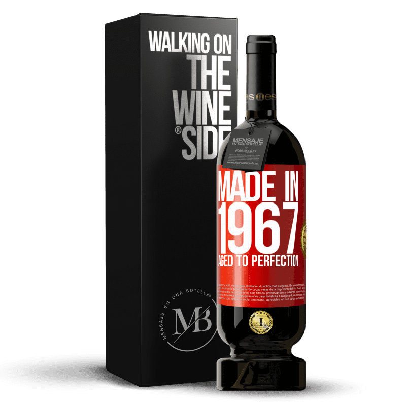 49,95 € Free Shipping | Red Wine Premium Edition MBS® Reserve Made in 1967. Aged to perfection Red Label. Customizable label Reserve 12 Months Harvest 2014 Tempranillo
