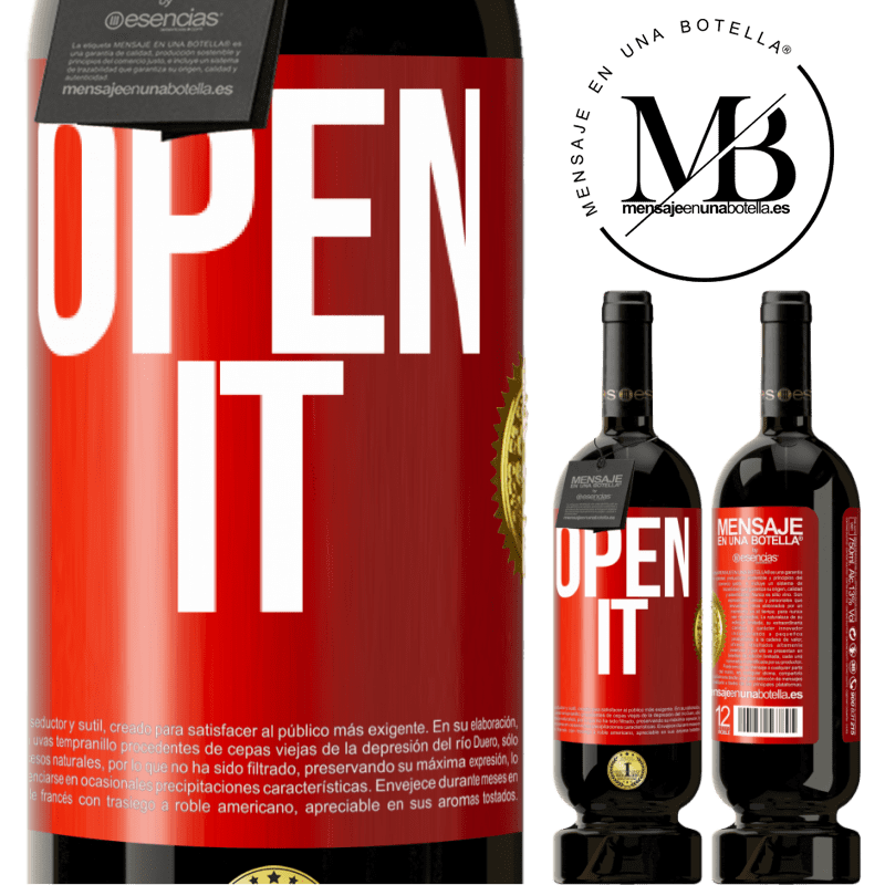 49,95 € Free Shipping | Red Wine Premium Edition MBS® Reserve Open it Red Label. Customizable label Reserve 12 Months Harvest 2015 Tempranillo