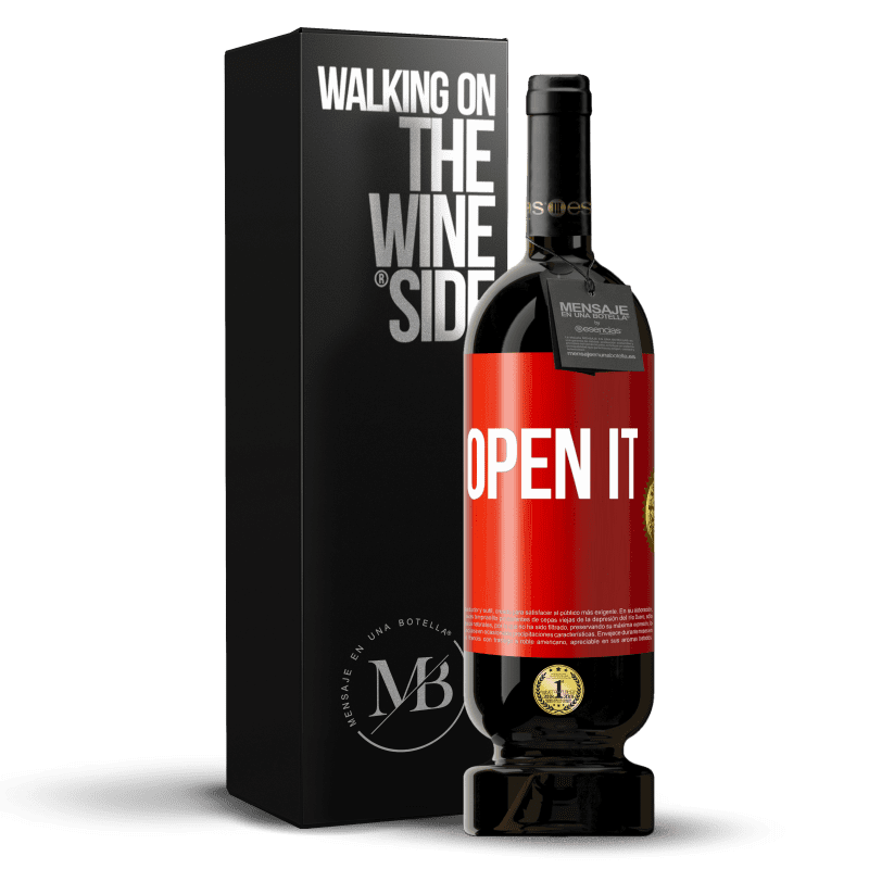 49,95 € Free Shipping | Red Wine Premium Edition MBS® Reserve Open it Red Label. Customizable label Reserve 12 Months Harvest 2016 Tempranillo