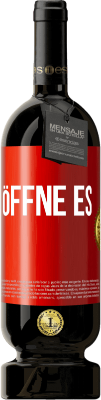 49,95 € | Rotwein Premium Ausgabe MBS® Reserve Öffne es Rote Markierung. Anpassbares Etikett Reserve 12 Monate Ernte 2015 Tempranillo