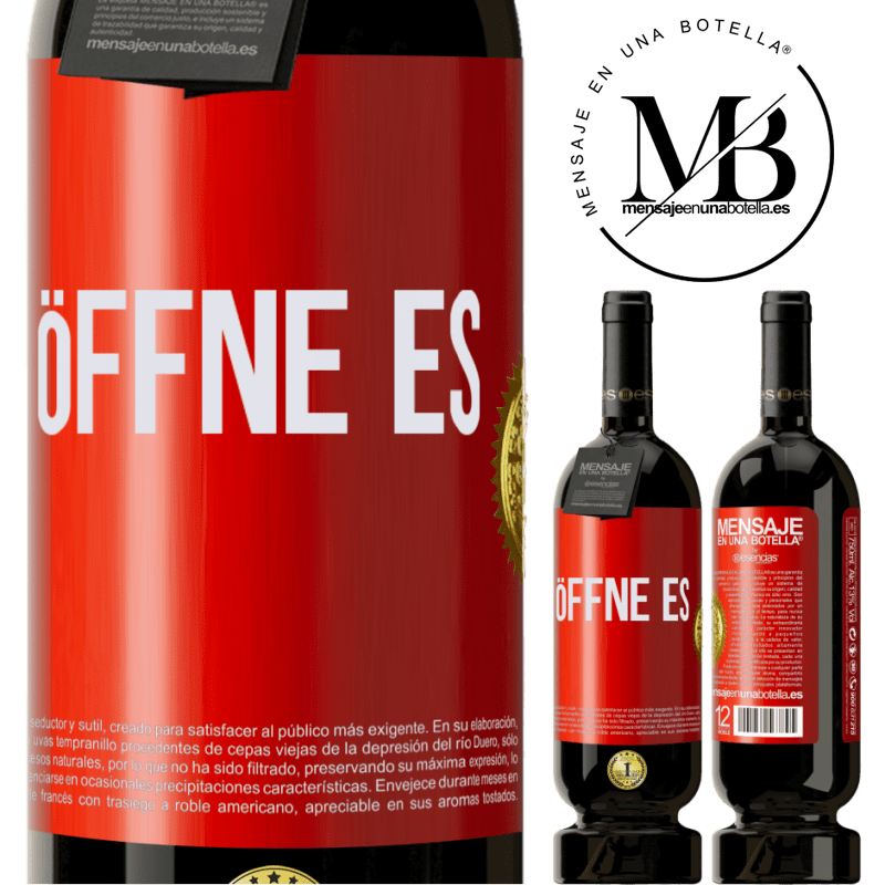 49,95 € Kostenloser Versand | Rotwein Premium Ausgabe MBS® Reserve Öffne es Rote Markierung. Anpassbares Etikett Reserve 12 Monate Ernte 2015 Tempranillo