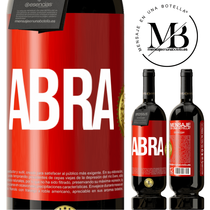 49,95 € Envio grátis | Vinho tinto Edição Premium MBS® Reserva Abra Etiqueta Vermelha. Etiqueta personalizável Reserva 12 Meses Colheita 2015 Tempranillo