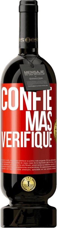 49,95 € | Vinho tinto Edição Premium MBS® Reserva Confie, mas verifique Etiqueta Vermelha. Etiqueta personalizável Reserva 12 Meses Colheita 2014 Tempranillo
