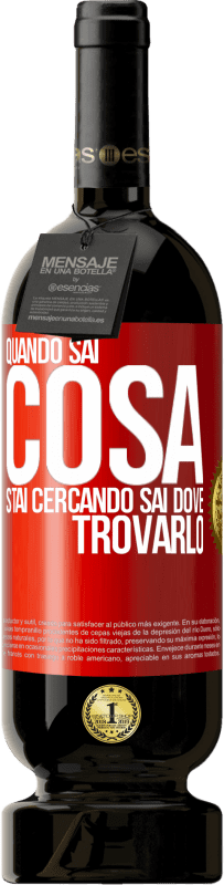 Spedizione Gratuita | Vino rosso Edizione Premium MBS® Riserva Quando sai cosa stai cercando, sai dove trovarlo Etichetta Rossa. Etichetta personalizzabile Riserva 12 Mesi Raccogliere 2014 Tempranillo