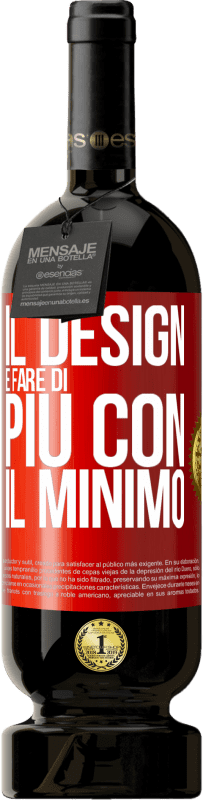 Spedizione Gratuita | Vino rosso Edizione Premium MBS® Riserva Il design è fare di più con il minimo Etichetta Rossa. Etichetta personalizzabile Riserva 12 Mesi Raccogliere 2014 Tempranillo