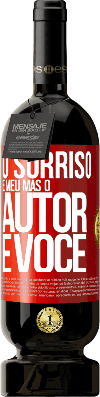 49,95 € Envio grátis | Vinho tinto Edição Premium MBS® Reserva O sorriso é meu, mas o autor é você Etiqueta Vermelha. Etiqueta personalizável Reserva 12 Meses Colheita 2016 Tempranillo