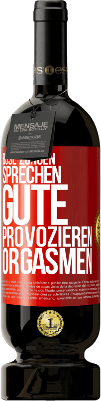 Kostenloser Versand | Rotwein Premium Ausgabe MBS® Reserve Böse Zungen sprechen, gute provozieren Orgasmen Rote Markierung. Anpassbares Etikett Reserve 12 Monate Ernte 2014 Tempranillo