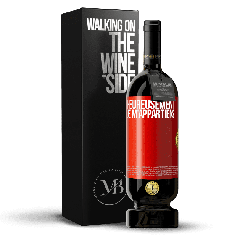 49,95 € Envoi gratuit | Vin rouge Édition Premium MBS® Réserve Heureusement, je m'appartiens Étiquette Rouge. Étiquette personnalisable Réserve 12 Mois Récolte 2014 Tempranillo