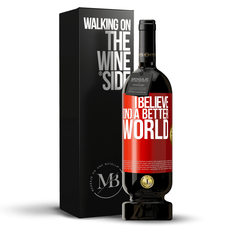 49,95 € Free Shipping | Red Wine Premium Edition MBS® Reserve I believe (IN) a better world Red Label. Customizable label Reserve 12 Months Harvest 2016 Tempranillo