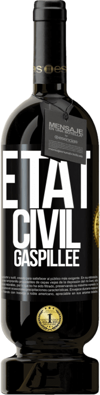 49,95 € | Vin rouge Édition Premium MBS® Réserve État civil: gaspillée Étiquette Noire. Étiquette personnalisable Réserve 12 Mois Récolte 2016 Tempranillo