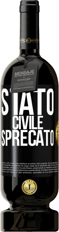 49,95 € | Vino rosso Edizione Premium MBS® Riserva Stato civile: sprecato Etichetta Nera. Etichetta personalizzabile Riserva 12 Mesi Raccogliere 2015 Tempranillo