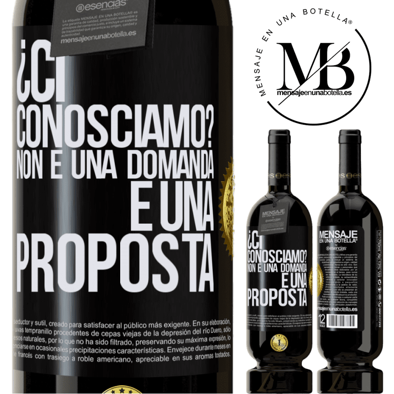 49,95 € Spedizione Gratuita | Vino rosso Edizione Premium MBS® Riserva ¿Ci conosciamo? Non è una domanda, è una proposta Etichetta Nera. Etichetta personalizzabile Riserva 12 Mesi Raccogliere 2016 Tempranillo