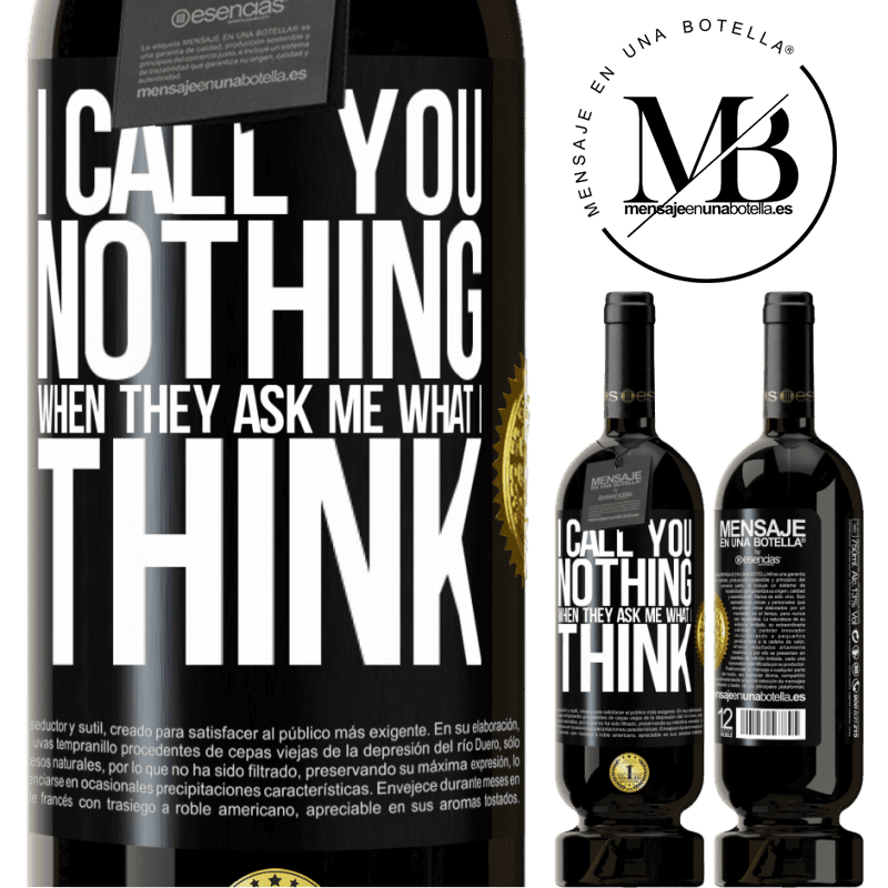 29,95 € Free Shipping | Red Wine Premium Edition MBS® Reserva I call you nothing when they ask me what I think Black Label. Customizable label Reserva 12 Months Harvest 2014 Tempranillo