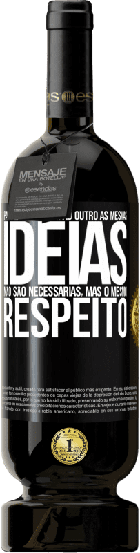 «Para entender um ao outro as mesmas idéias não são necessárias, mas o mesmo respeito» Edição Premium MBS® Reserva