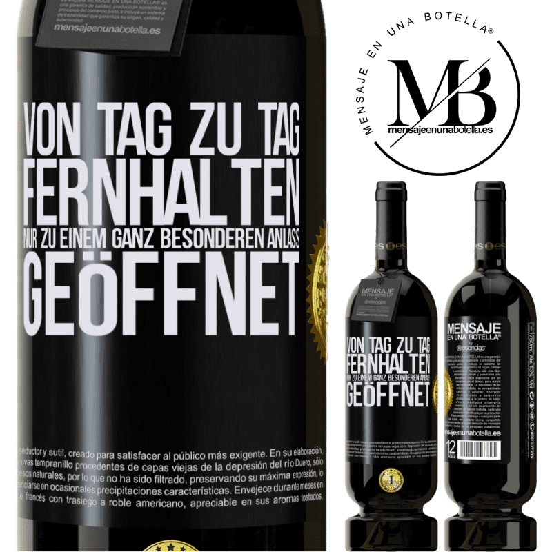 49,95 € Kostenloser Versand | Rotwein Premium Ausgabe MBS® Reserve Vom alltäglichen fernhalten. Nur zu einem ganz besonderen Anlass öffnen Schwarzes Etikett. Anpassbares Etikett Reserve 12 Monate Ernte 2015 Tempranillo