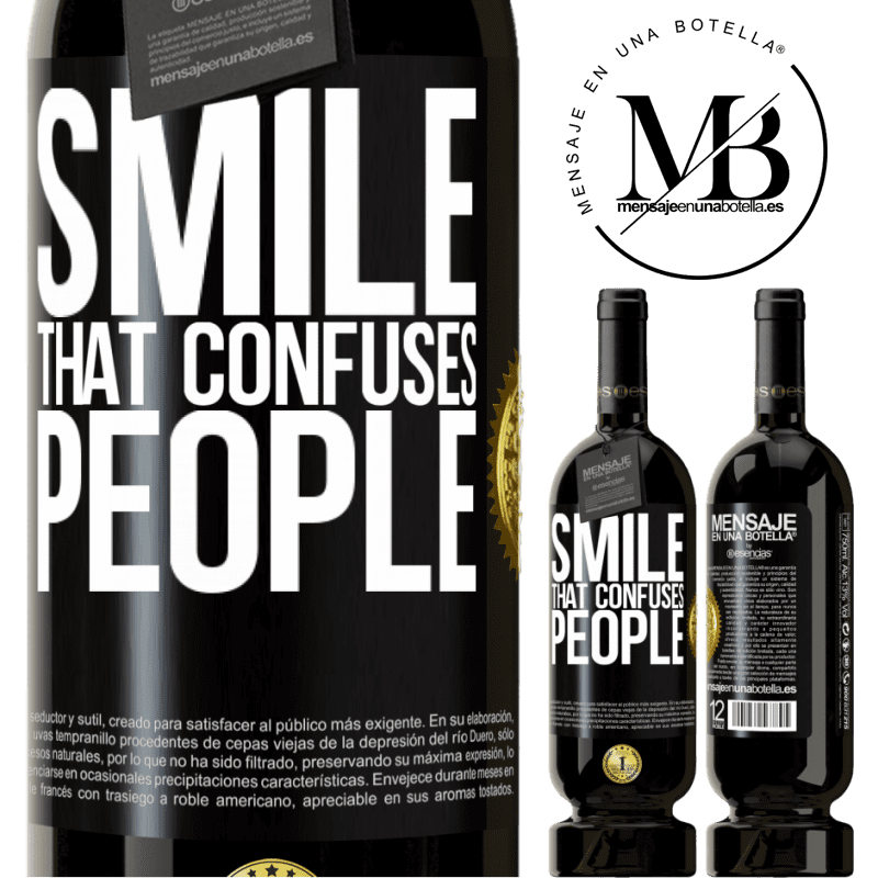 29,95 € Free Shipping | Red Wine Premium Edition MBS® Reserva Smile, that confuses people Black Label. Customizable label Reserva 12 Months Harvest 2014 Tempranillo
