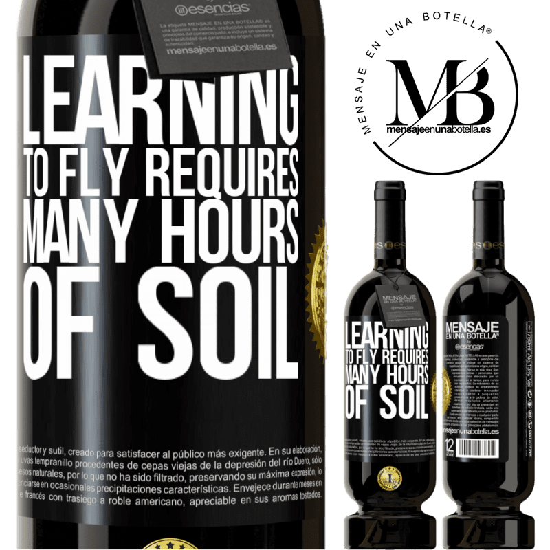 29,95 € Free Shipping | Red Wine Premium Edition MBS® Reserva Learning to fly requires many hours of soil Black Label. Customizable label Reserva 12 Months Harvest 2014 Tempranillo