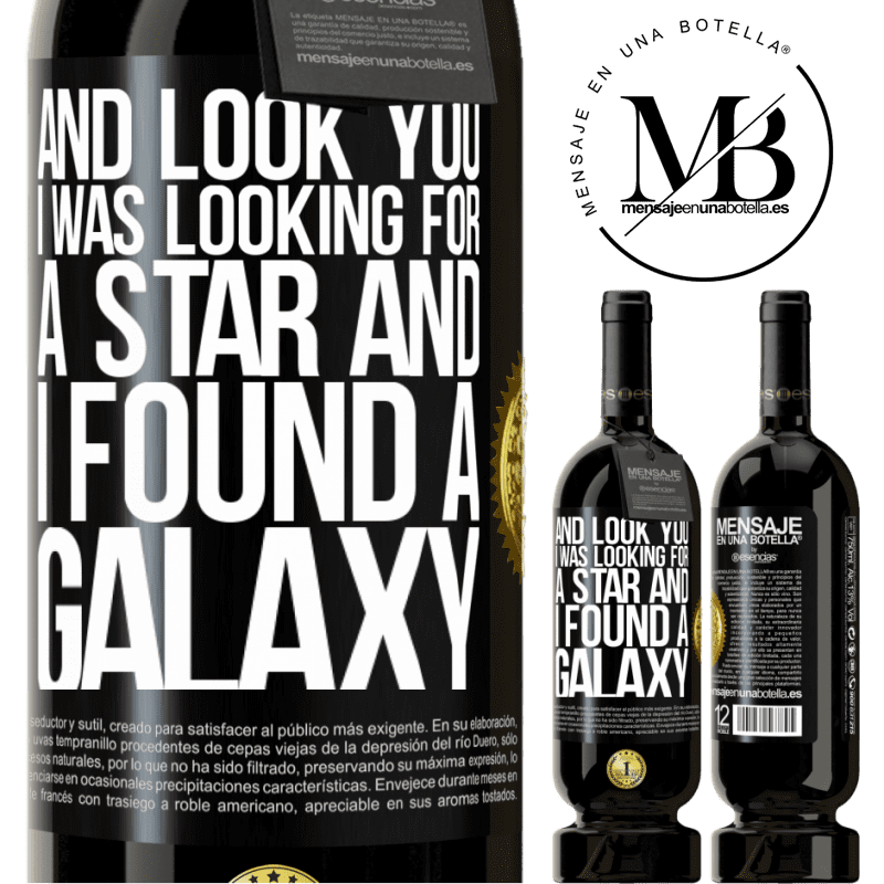 29,95 € Free Shipping | Red Wine Premium Edition MBS® Reserva And look you, I was looking for a star and I found a galaxy Black Label. Customizable label Reserva 12 Months Harvest 2014 Tempranillo