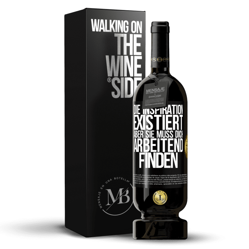 49,95 € Kostenloser Versand | Rotwein Premium Ausgabe MBS® Reserve Die Inspiration existiert, aber sie muss dich arbeitend finden Schwarzes Etikett. Anpassbares Etikett Reserve 12 Monate Ernte 2015 Tempranillo