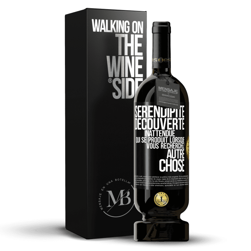 49,95 € Envoi gratuit | Vin rouge Édition Premium MBS® Réserve Sérendipité. Découverte inattendue qui se produit lorsque vous recherchez autre chose Étiquette Noire. Étiquette personnalisable Réserve 12 Mois Récolte 2016 Tempranillo