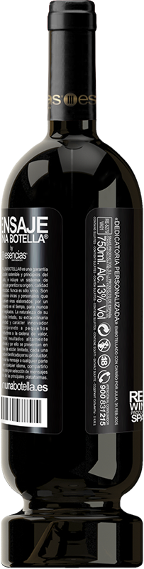 49,95 € | Vino rosso Edizione Premium MBS® Riserva Gli uccellini cantano e il caffè ti prende Etichetta Nera. Etichetta personalizzabile Riserva 12 Mesi Raccogliere 2015 Tempranillo