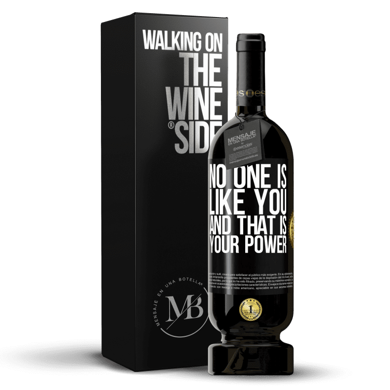 49,95 € Free Shipping | Red Wine Premium Edition MBS® Reserve No one is like you, and that is your power Black Label. Customizable label Reserve 12 Months Harvest 2015 Tempranillo