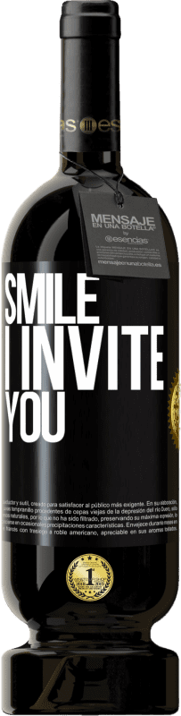 49,95 € | 红酒 高级版 MBS® 预订 微笑，我邀请 黑标. 可自定义的标签 预订 12 个月 收成 2016 Tempranillo